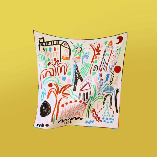 French scarf to perfume